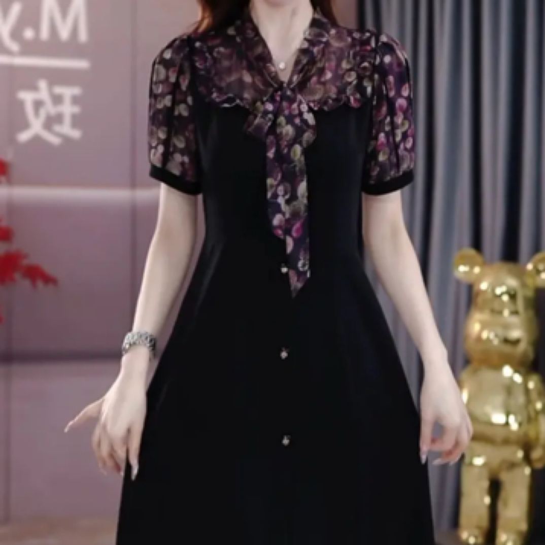 A0454夏季新款高端气质奢华连衣裙