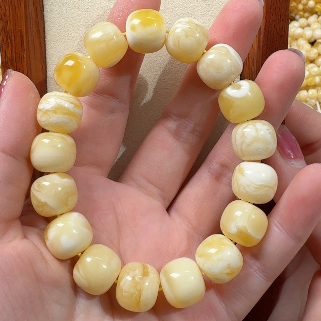 琥珀手链未镶嵌冬**炒蜜蜡手串