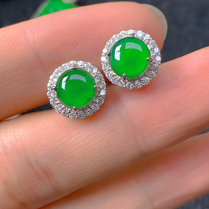 翡翠银S925镶嵌颈饰