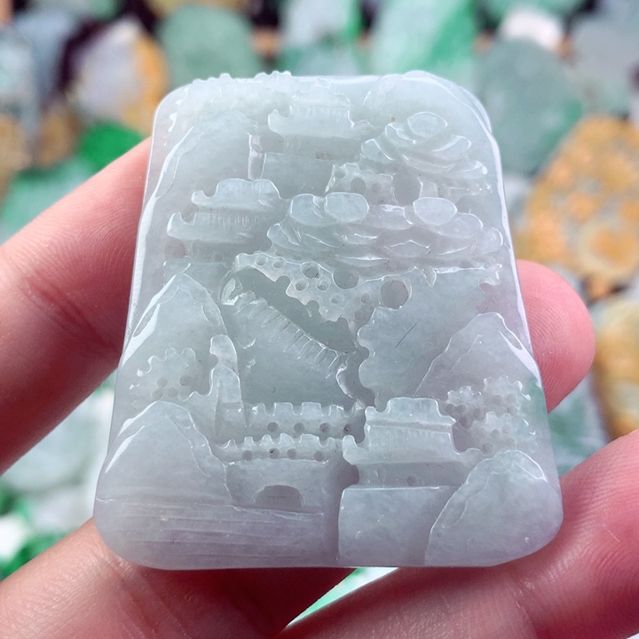 翡翠未镶嵌吊坠(不含链)