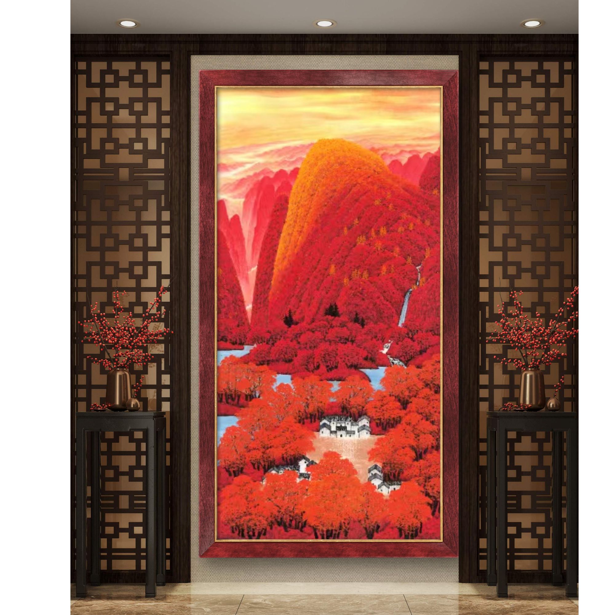 陈砚之教授作品《万山红遍层林尽染》