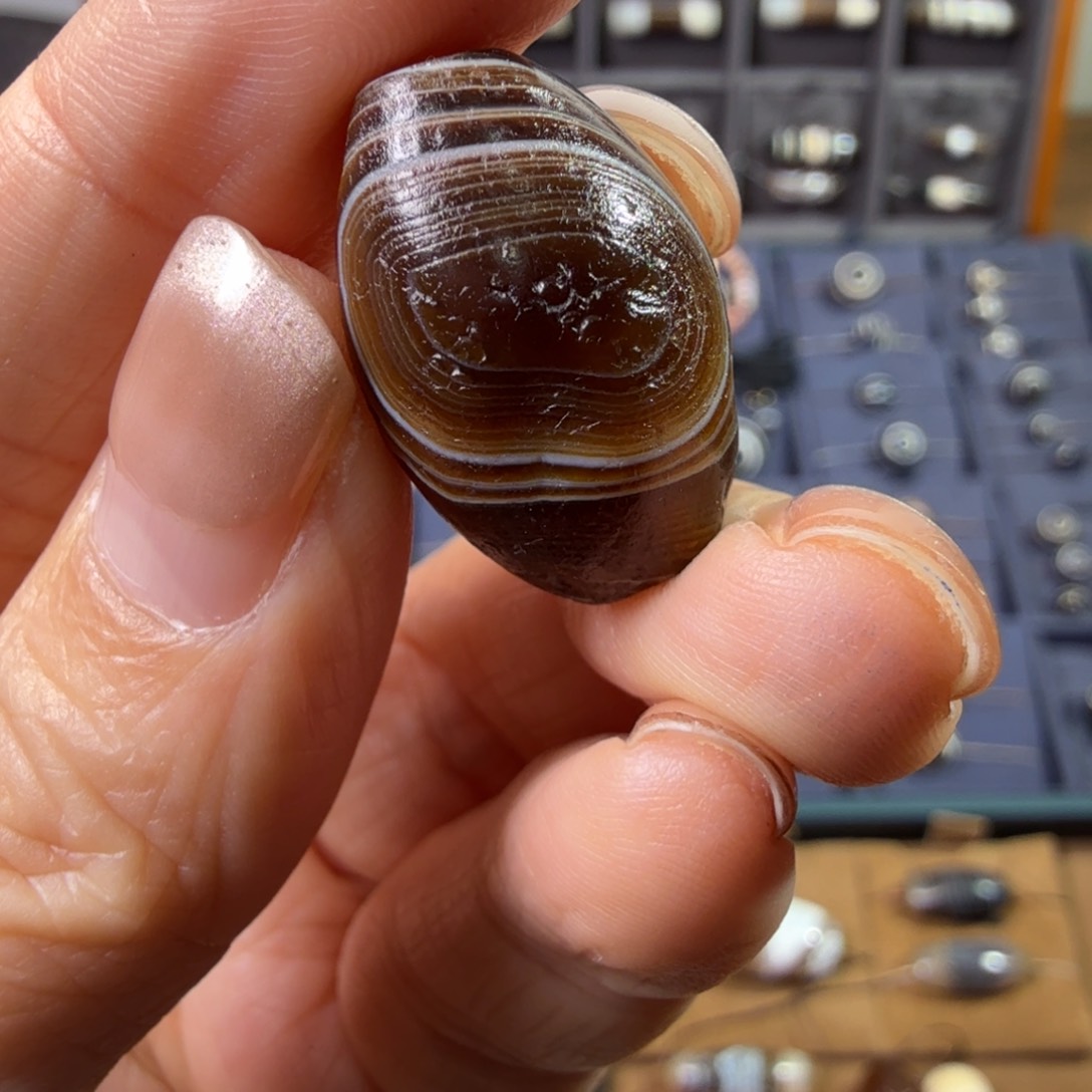 石英质玉橄榄缠丝未镶嵌