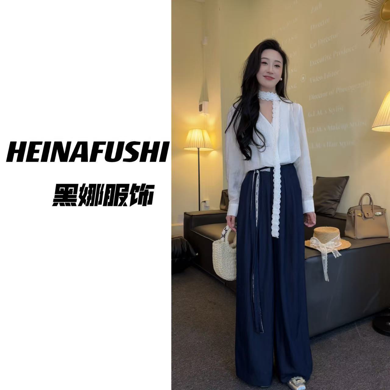HEINA 【飘带裤】面料超舒服1100-1