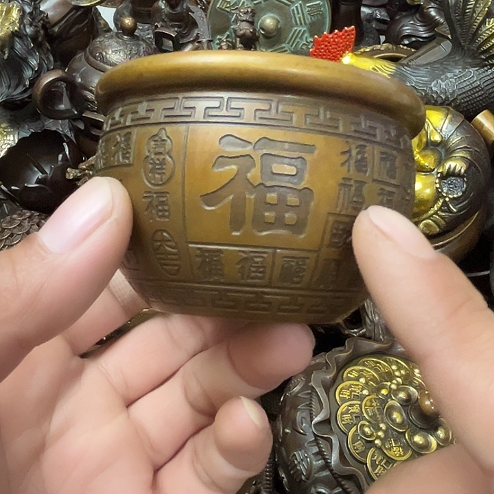 顺顺利利，铜器摆件