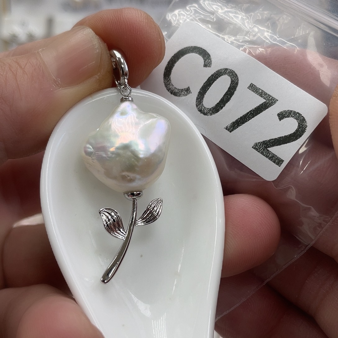 淡水珍珠颈饰银S925镶嵌