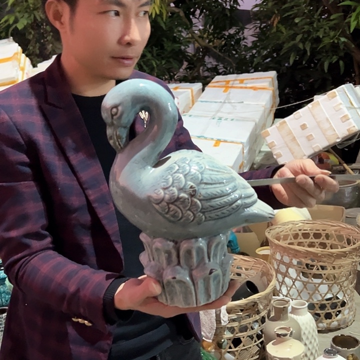 瓶高度32厘米长度26厘米微瑕捡漏