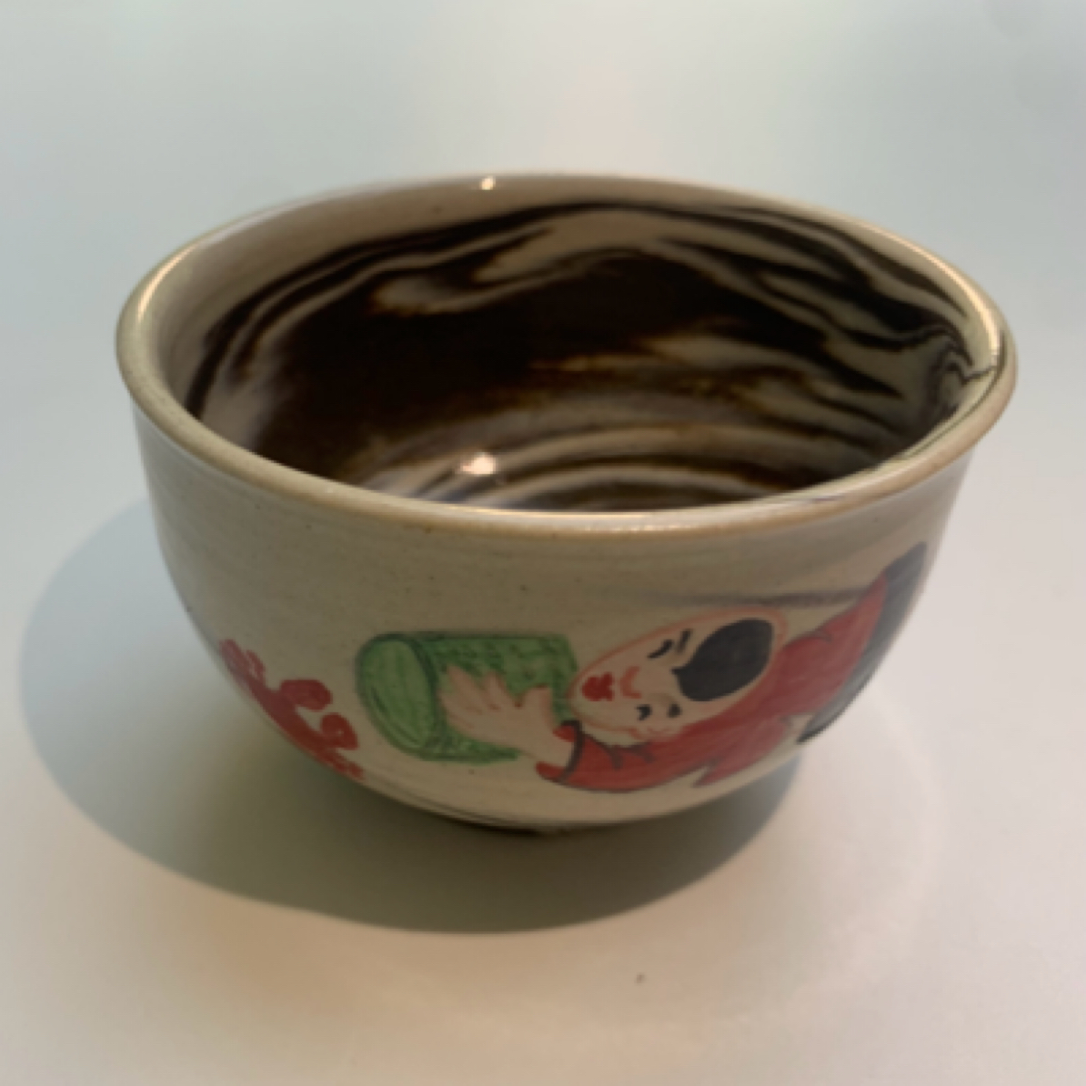 绞胎泥手工粗陶主人杯