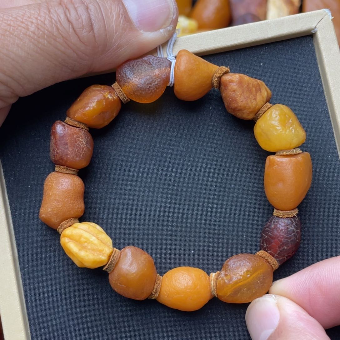 蜜蜡颈饰未镶嵌蜜蜡手串