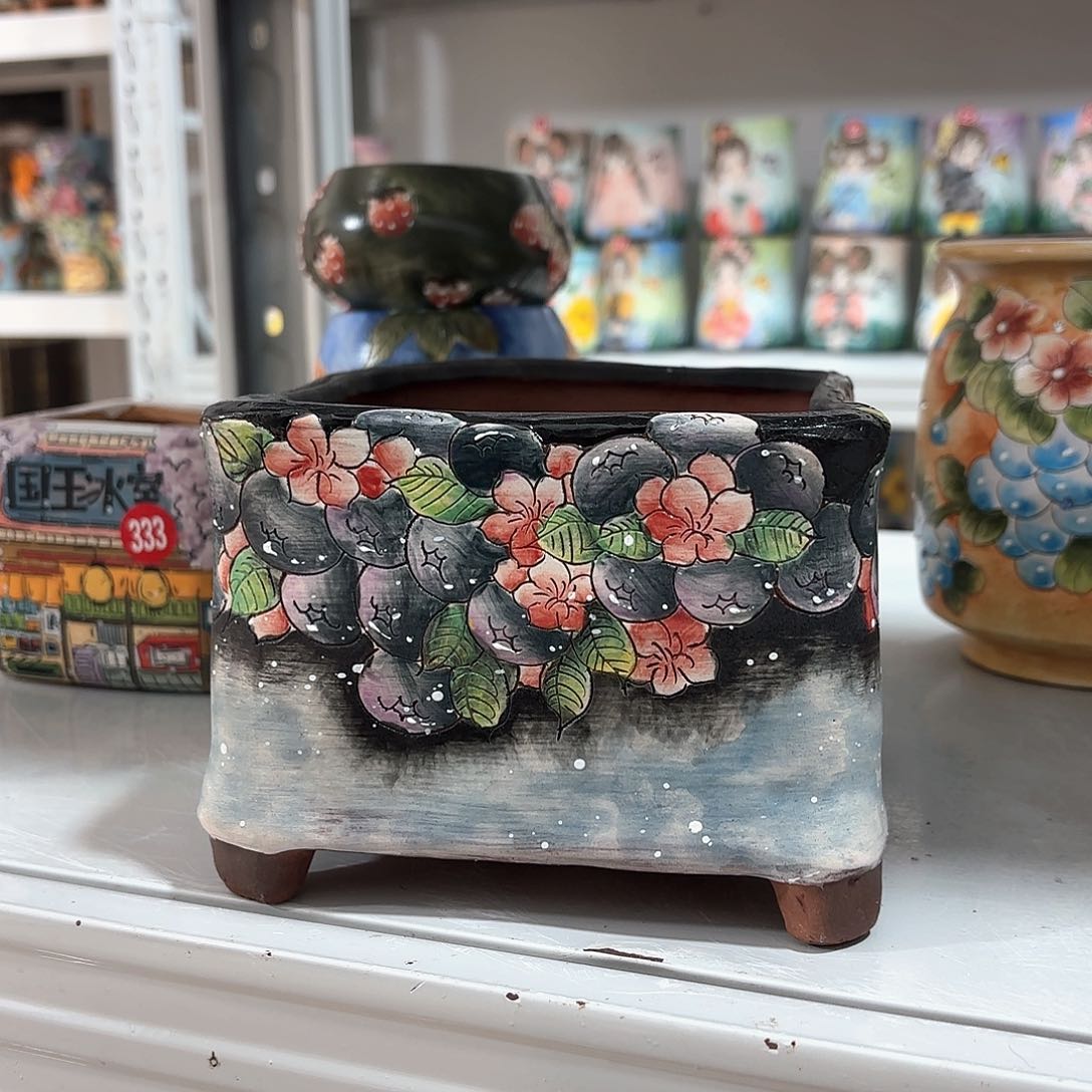 紫砂花盆手工花盆默认微瑕13/11微瑕