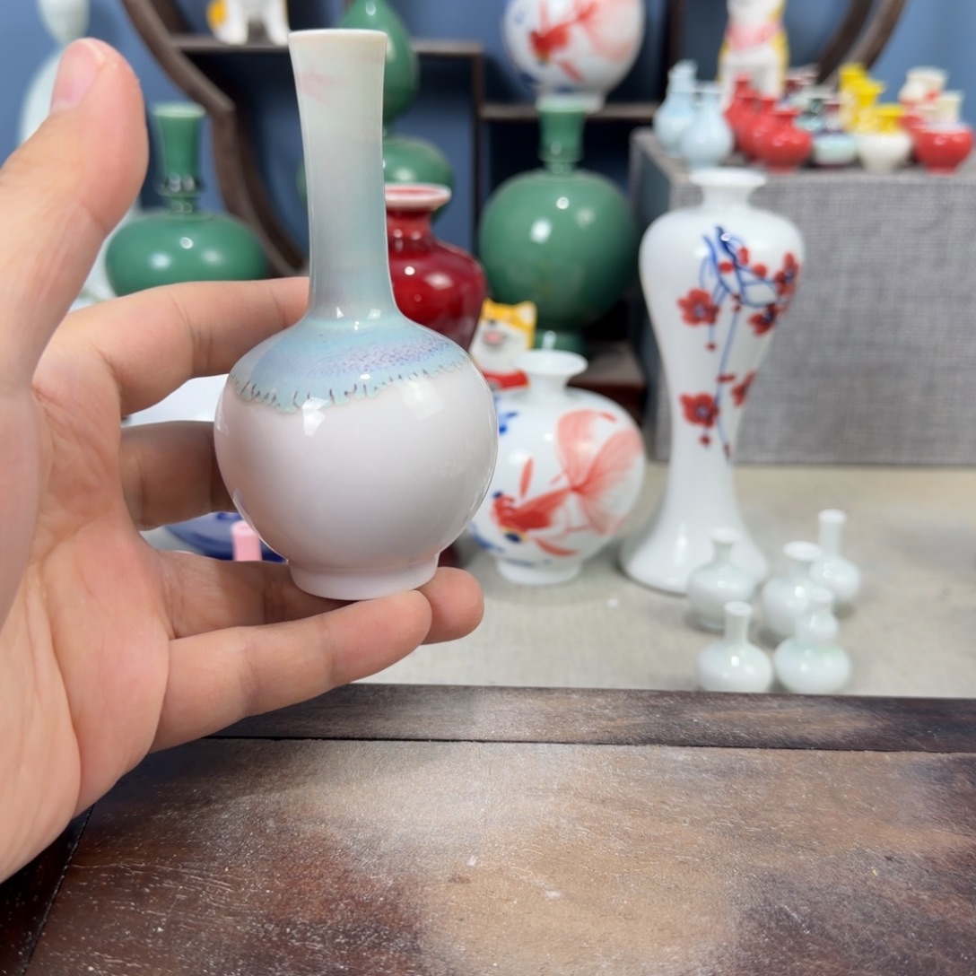 陶瓷手工小花器摆件
