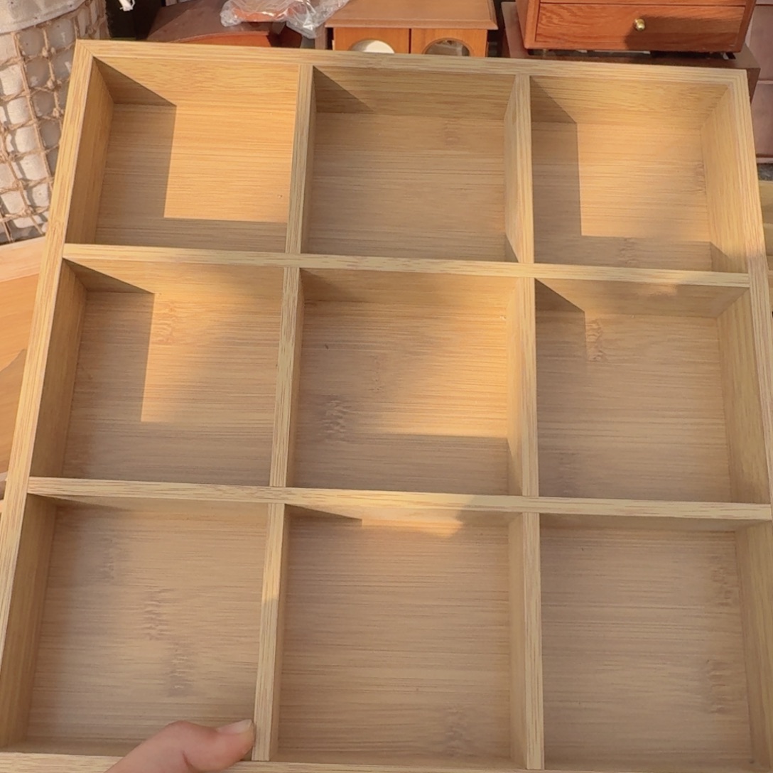 原木色九宫格微瑕拍下，不退不换