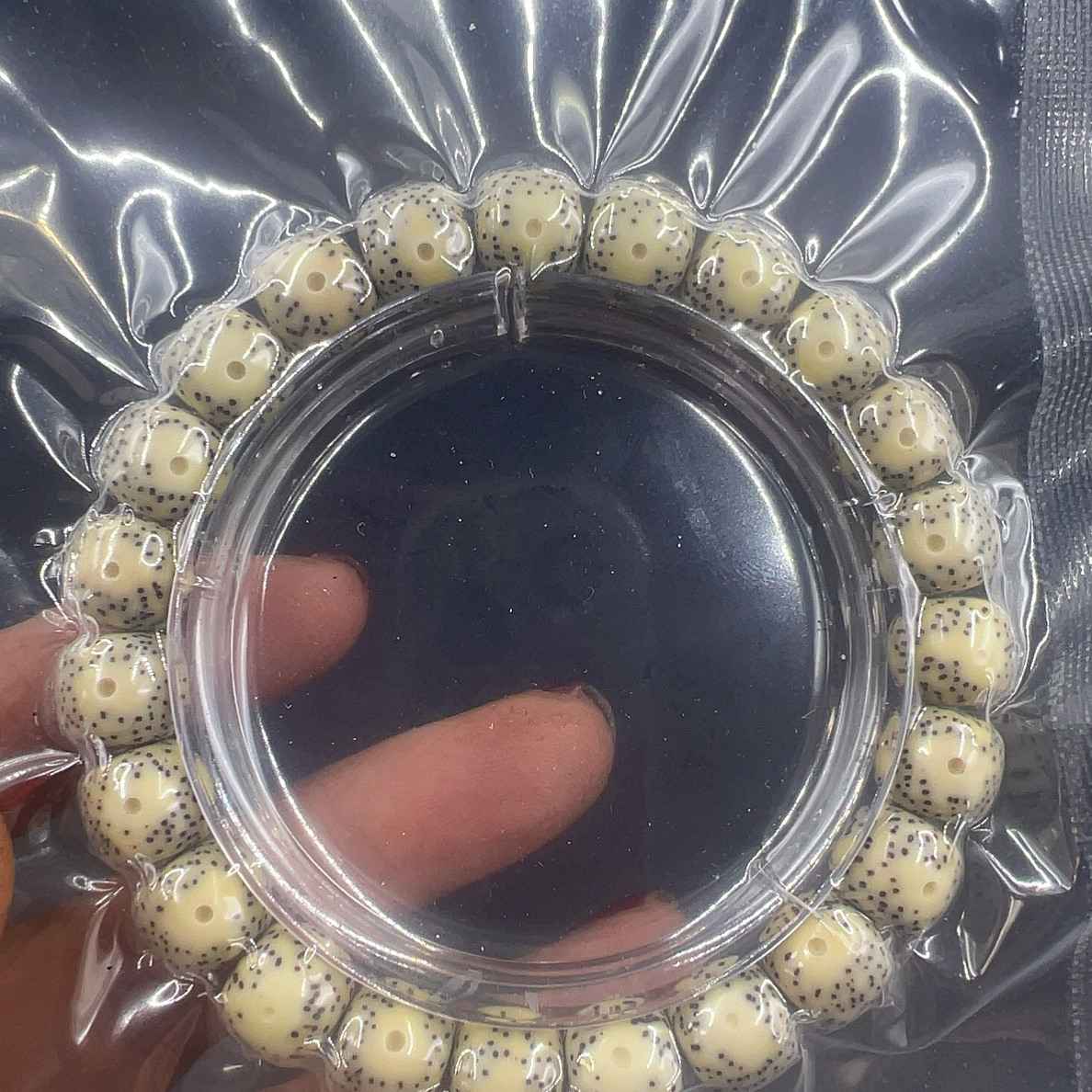 星月菩提石玉料大眼睛手串10/9高油高密易变色