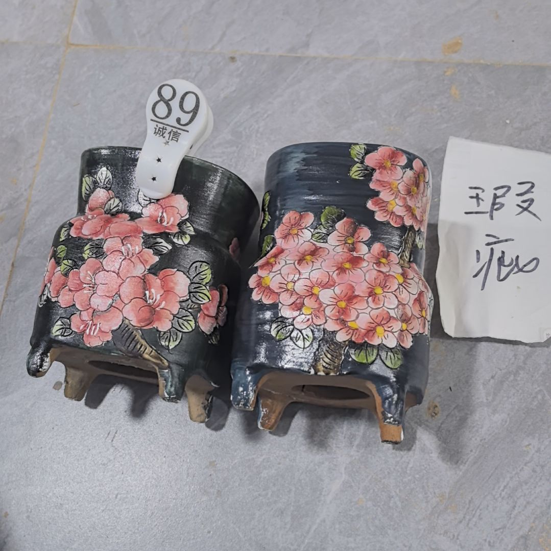 红泥花盆瑕疵处理的