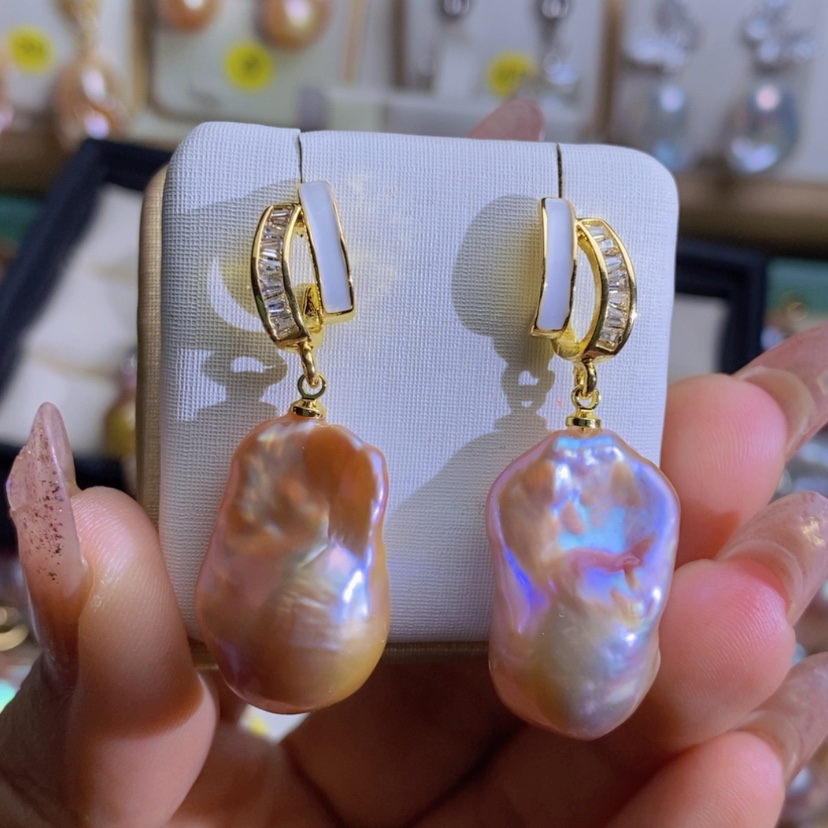 【闪购商品】淡水珍珠天然淡水珍珠（微瑕）合金