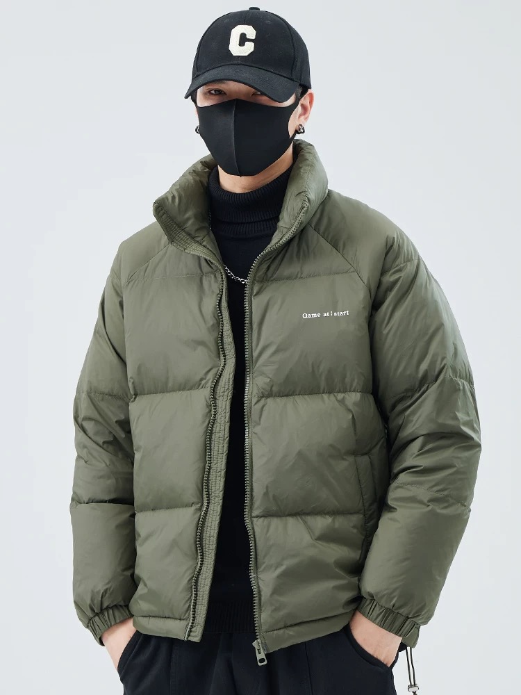 【现货现发】冬季情侣款户外加厚羽绒服黑金蓄热保暖羽绒外套7017