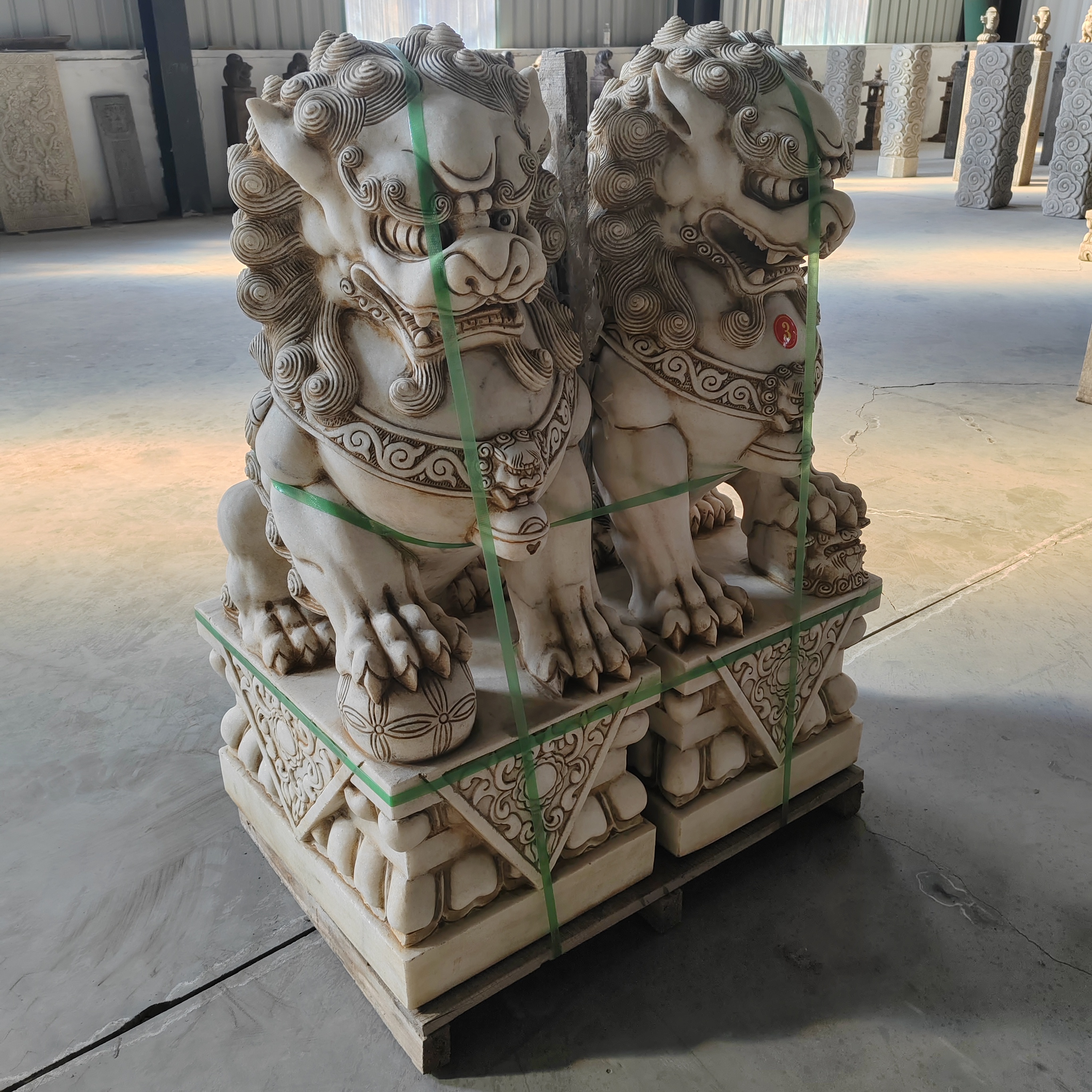 石雕，品相如图，一对