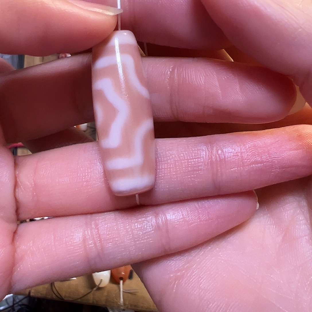 思***朗石英石纯铜锁骨链