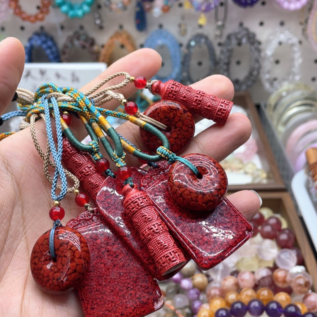 烟晶未镶嵌手链晶体砂吊坠