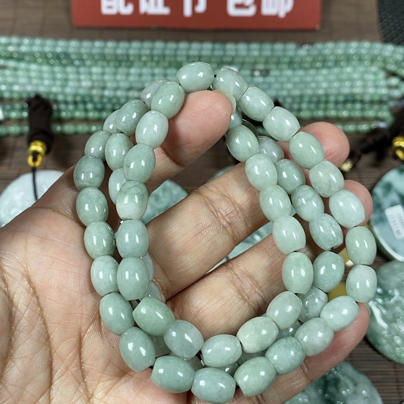 【闪购商品】翡翠颈饰未镶嵌玉项链翡翠玉卡8长60厘米