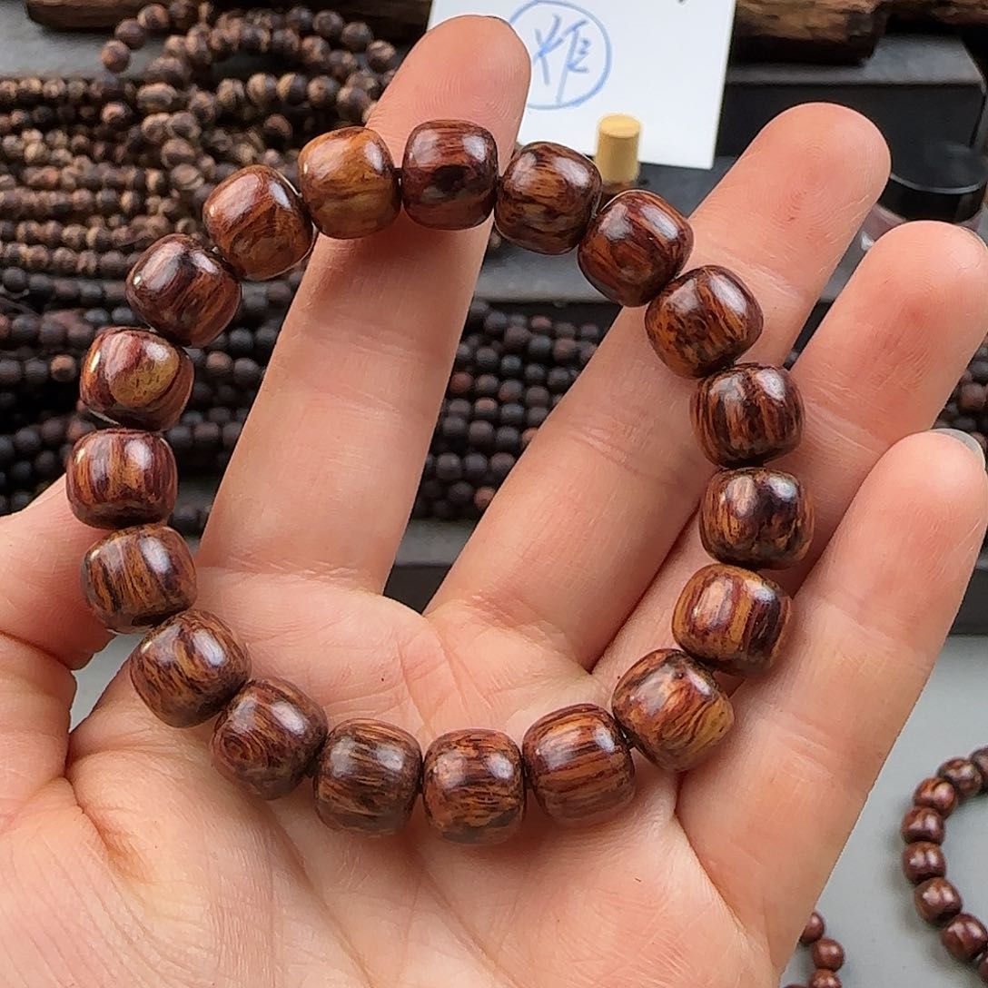 降真香手串/手链1.0老型海南红降黑金底满油