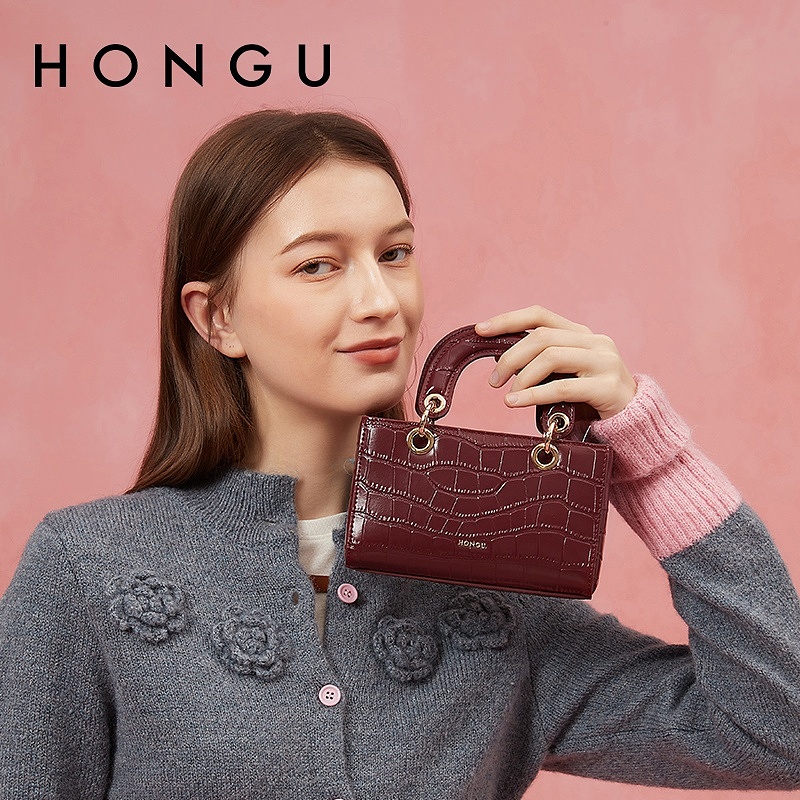 HONGU/红谷时尚女包手提包通勤单肩斜挎包女士H5146730