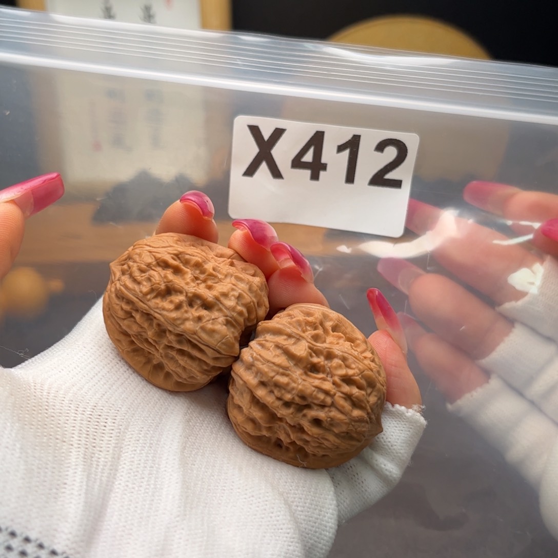 文玩核桃把件36左右平谷凹底x 412