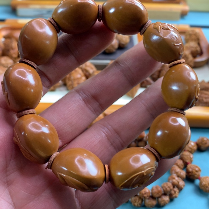 橄榄核手串/手链橄榄核雕，无相佛