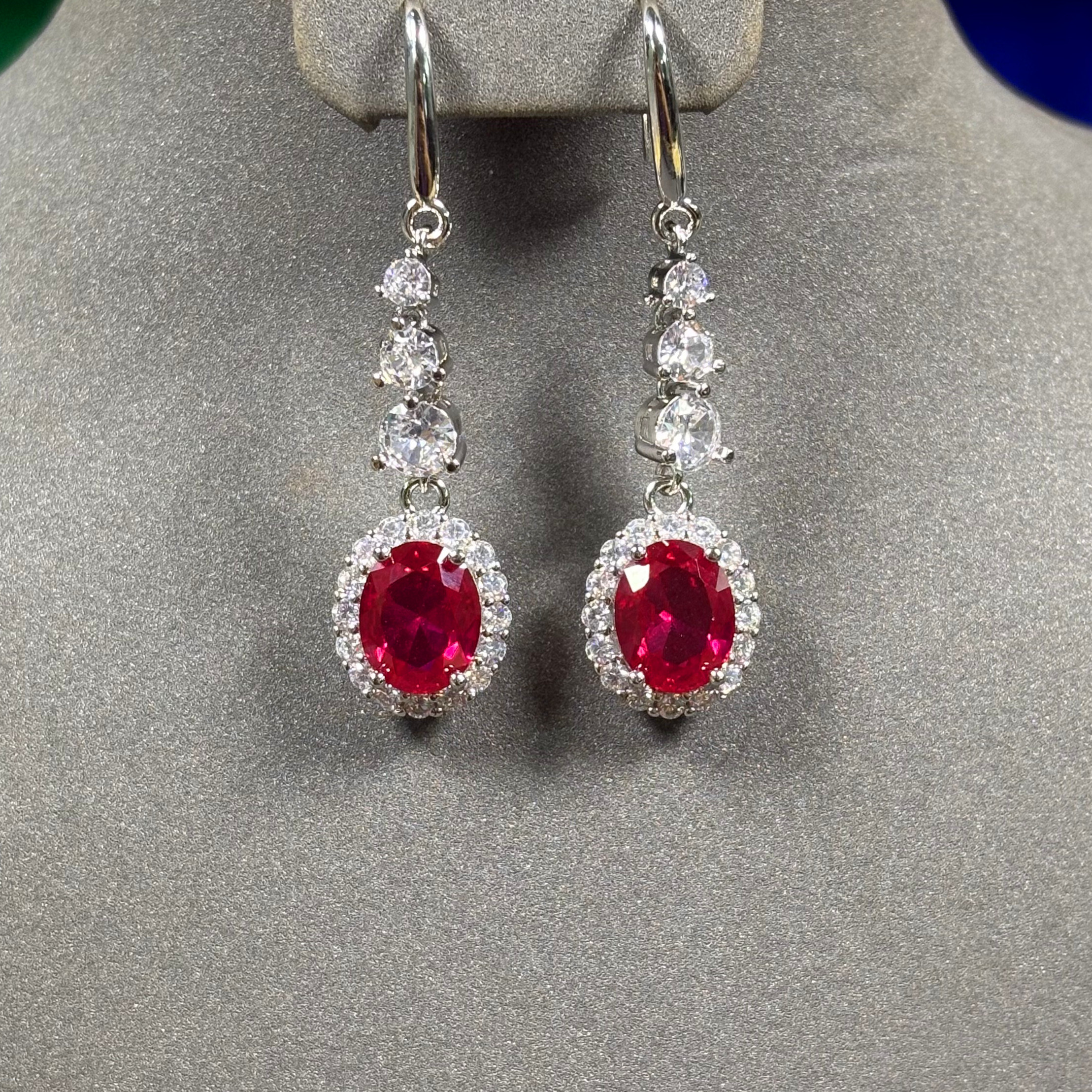 【高端定制】高贵奢藏级红宝石耳钉815