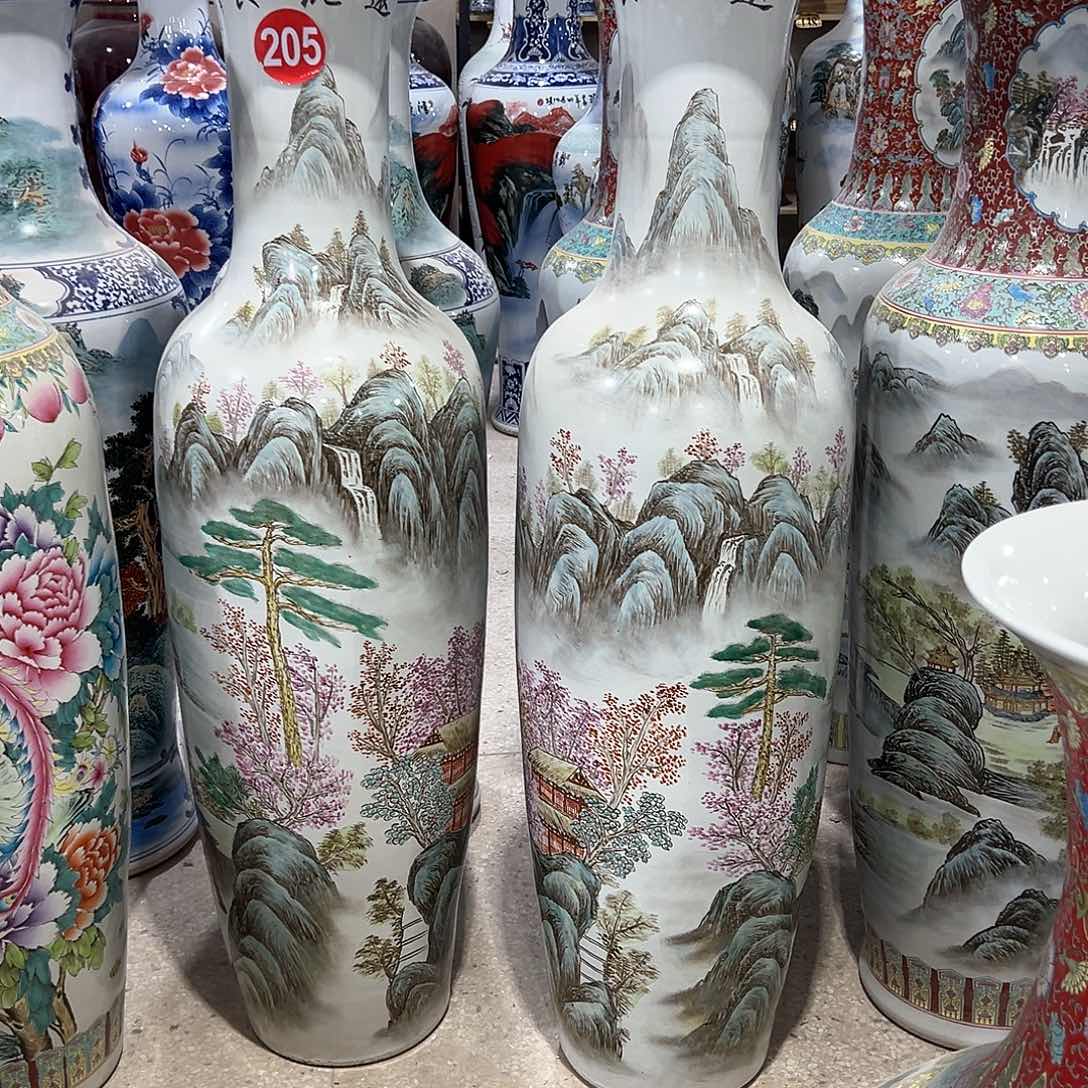 瓶迎*景德镇陶瓷1.2米高度一对