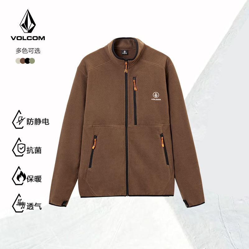 VOLCOM新款户外保暖多色防静电摇粒绒内胆AE43BC16