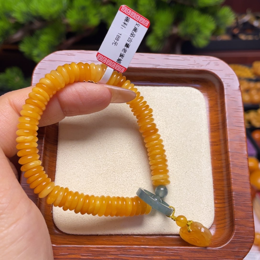 蜜蜡手链未镶嵌手串