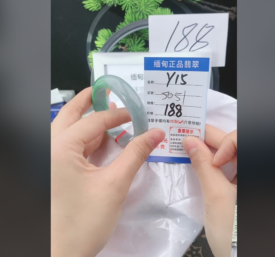 Y15【正品 缅甸翡翠】实物以直播间为准微色差