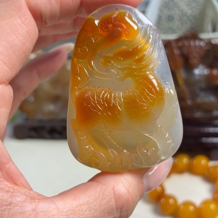 玛瑙/玉髓未镶嵌吊坠(不含链)