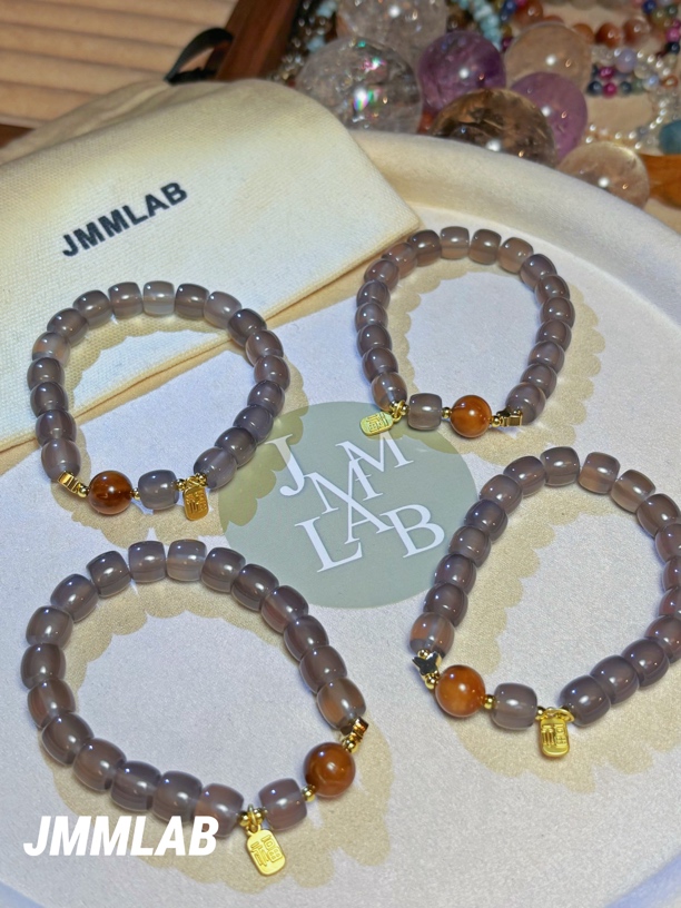 【如一】JMMLAB天然高品紫玉髓库克水晶手串