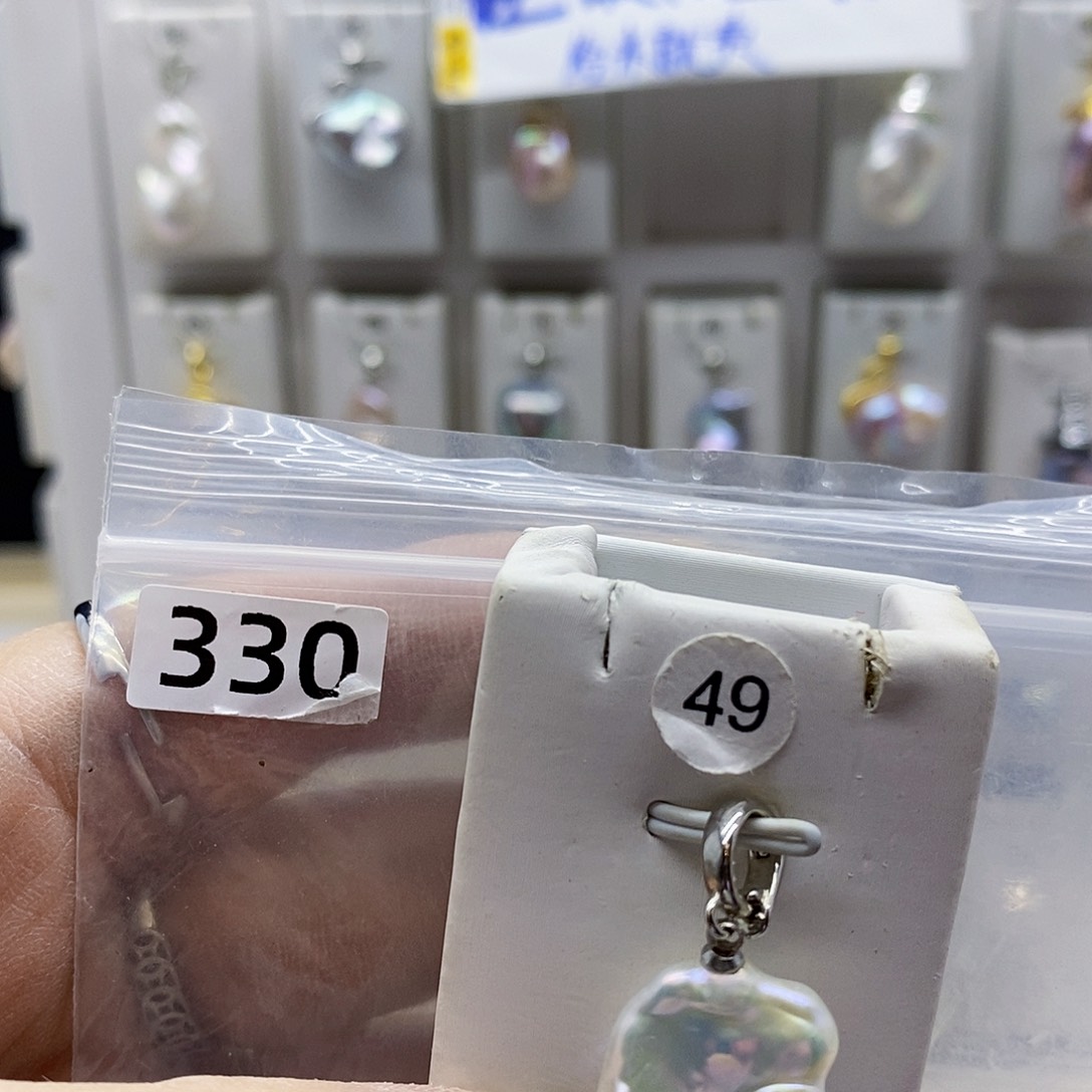 颈饰合金淡水珍珠