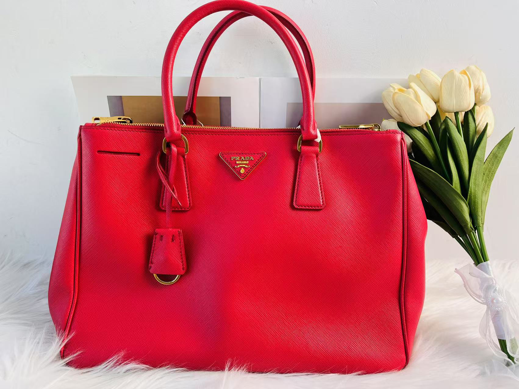 95新 Prada/普拉达 普拉达 梅粉色杀手hw013单肩包