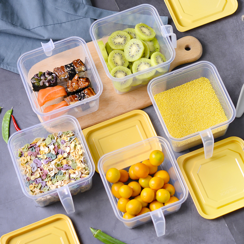 保鲜冰箱盖子款方形防漏保鲜盒正方形（一个）