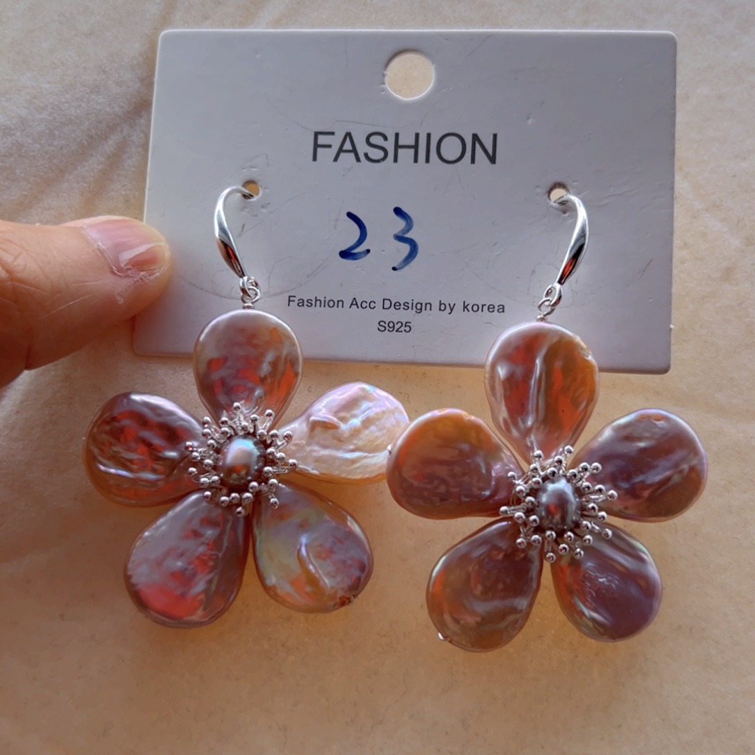 未镶嵌淡水珍珠耳饰