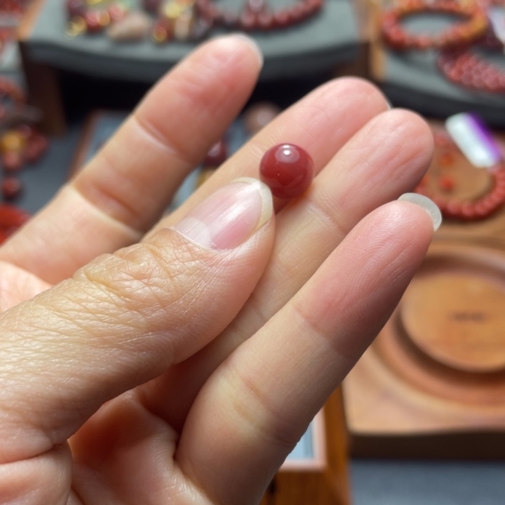 南红玛瑙未镶嵌单珠8多样性发1