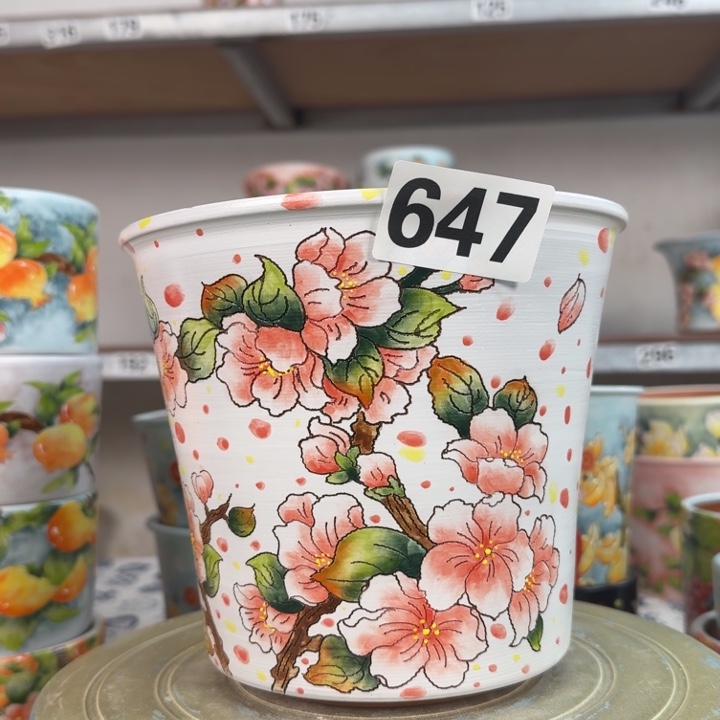 景德镇手绘多肉花盆