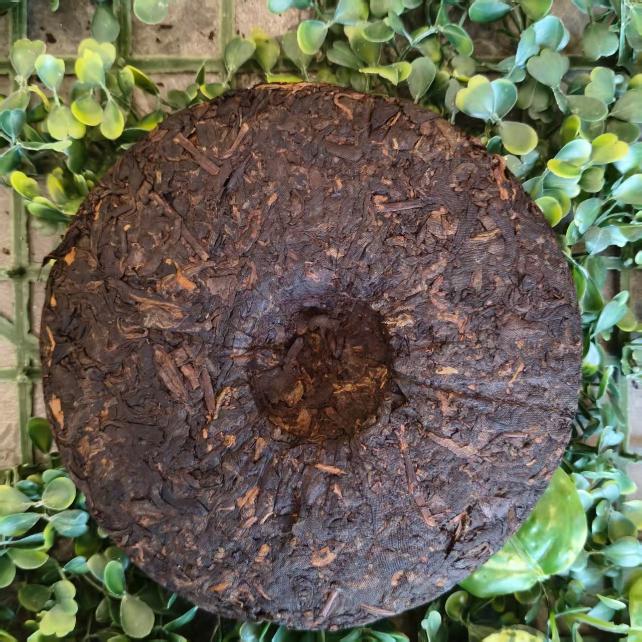 雨腾妹夫  “鸿J显H 七彩不L仙Z”紫芽X根200g/饼 熟茶 (6月30）