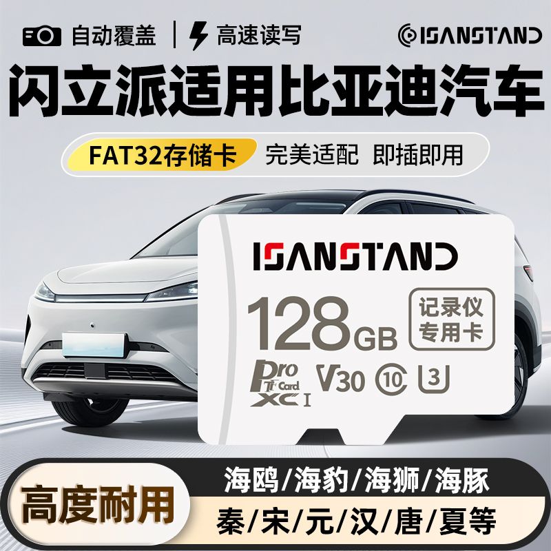 SanStand TF卡适用于比亚迪行车记录仪内存卡秦唐宋元海鸥存储卡