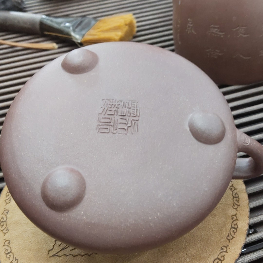 景舟满瓢，枣红泥，300CC，国工制，半手光素器
