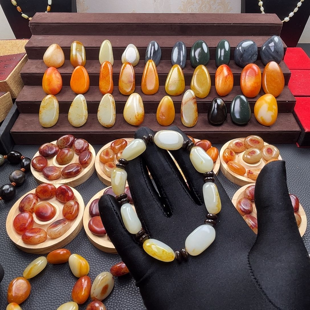 和田玉未镶嵌套链