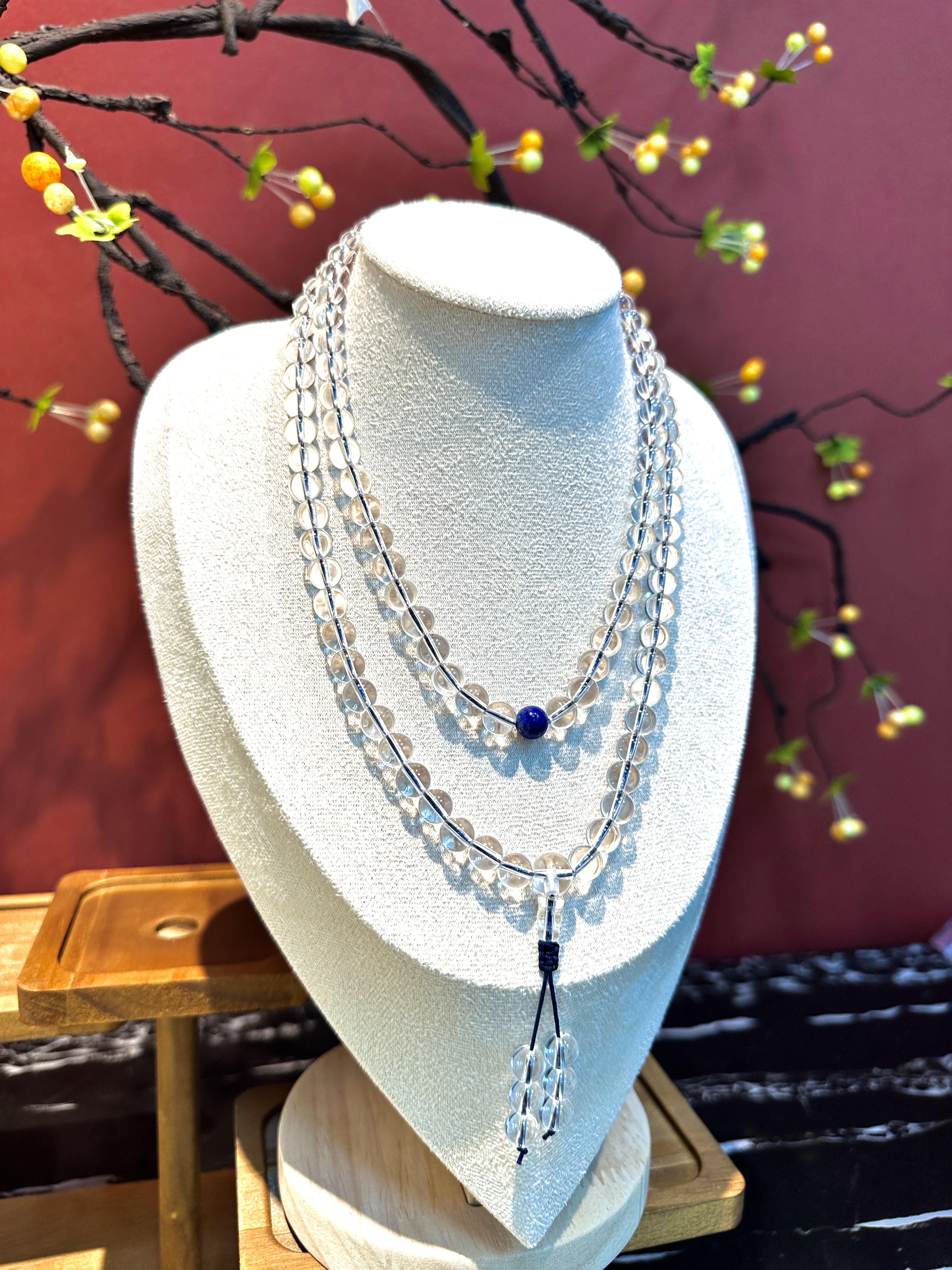 直播专属 108颗白水晶8M青