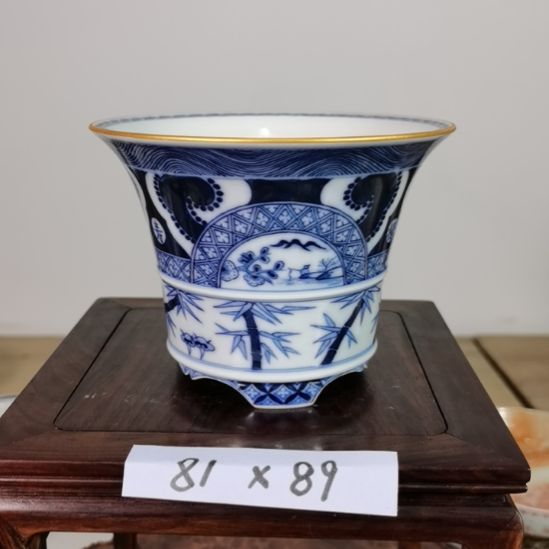 陶大德堂手工手绘釉盆