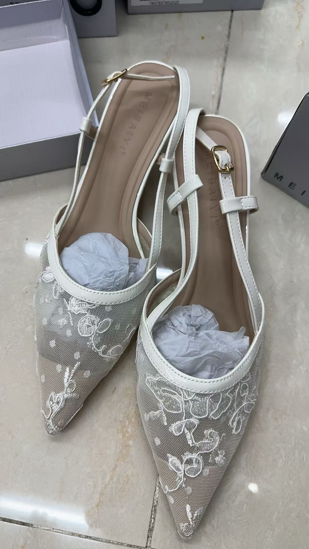 360-3包头常规款尖头单鞋细跟高跟鞋女款气质高跟鞋灰色休闲时尚