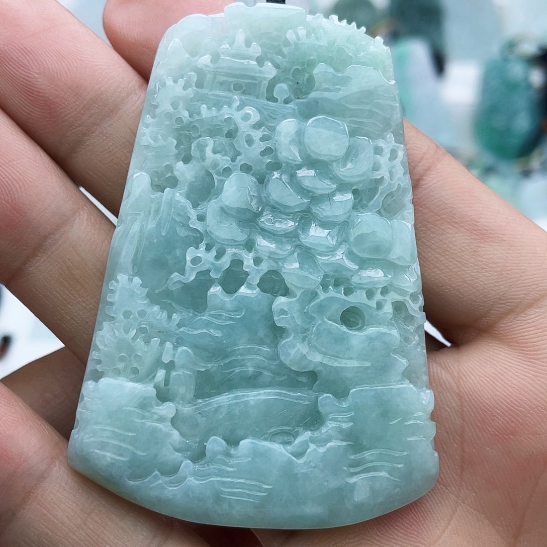 颈饰未镶嵌翡翠翡翠