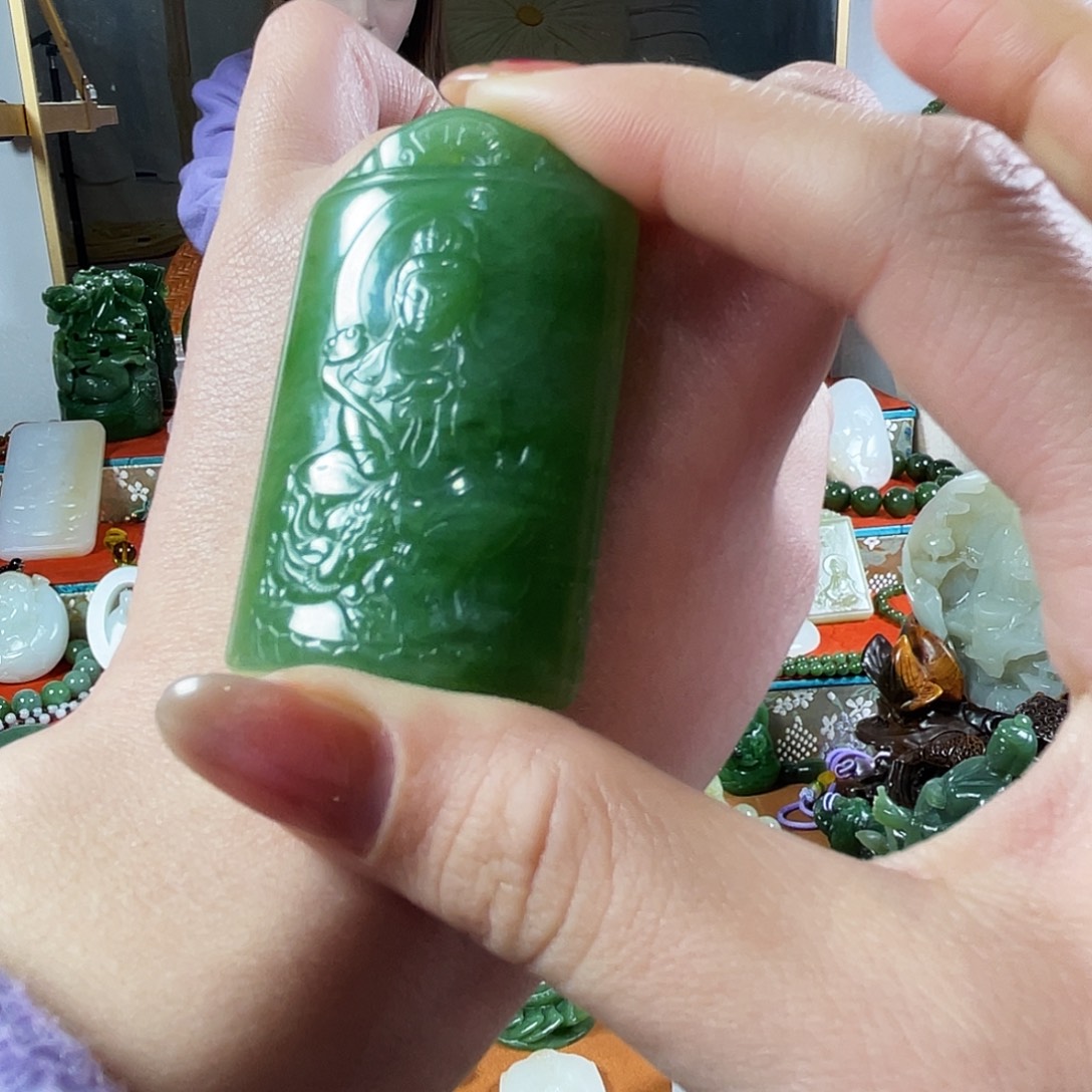 和田玉（碧玉）未镶嵌挂件