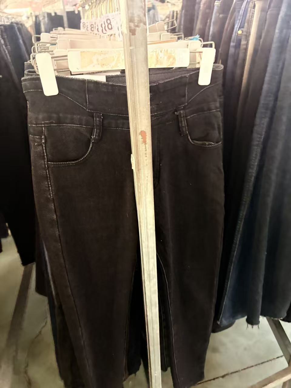 11（1001-1100直播间下单）哈伦裤慵懒风女装女士刺绣高腰牛仔裤